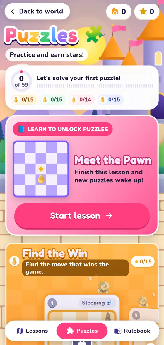 The puzzle treehouse with puzzle themes